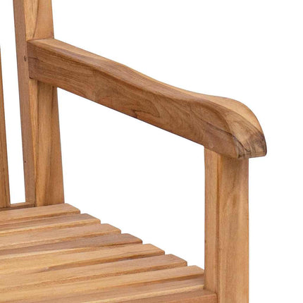 Banc de jardin Marron 114 x 60 x 90 cm Bois de teck solide