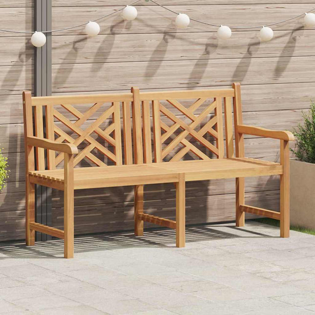 Banc de jardin Marron 150 x 60 x 90 cm Bois de teck solide