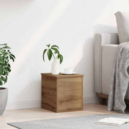 Boîte de Rangement chêne artisanal 30 x 35 x 35 cm