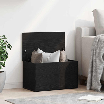 Boîte de Rangement Chêne noir 60 x 35 x 35 cm Bois d'ingénierie