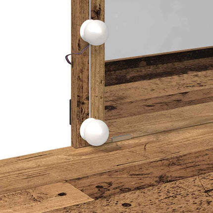 Coiffeuse Bois Ancien 100 x 40 x 130 cm Bois d'ingénierie