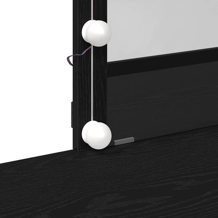 Coiffeuse Chêne noir 100 x 40 x 130 cm Bois d'ingénierie