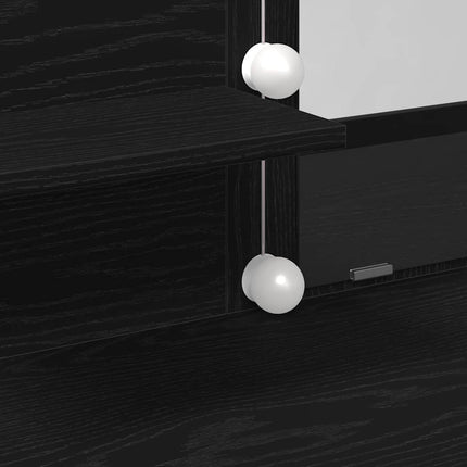 Coiffeuse Chêne noir 100 x 40 x 130 cm Bois d'ingénierie