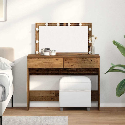 Coiffeuse Bois Ancien 100 x 40 x 120 cm Bois d'ingénierie