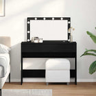 Coiffeuse Chêne noir 100 x 40 x 120 cm Bois d'ingénierie