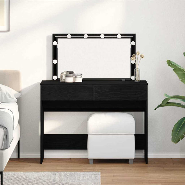 Coiffeuse Chêne noir 100 x 40 x 120 cm Bois d'ingénierie