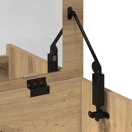 Coiffeuse chêne artisanal 60 x 40 x 75 cm Bois d'ingénierie