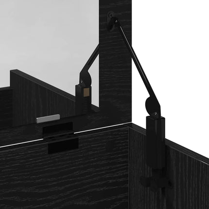 Coiffeuse Chêne noir 60 x 40 x 75 cm Bois d'ingénierie