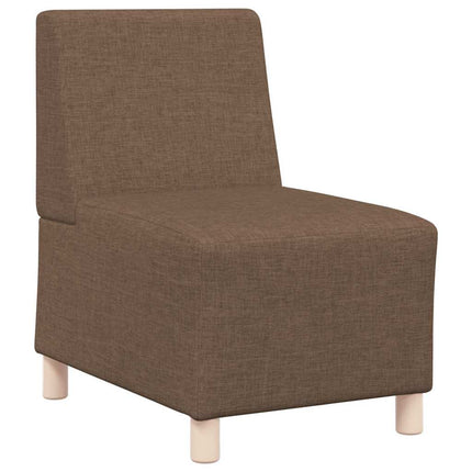 Unité de Sofa Modulaire Sans Accoudoirs 2 pcs Marron