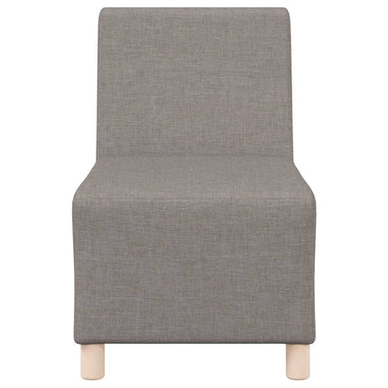 Unité de Sofa Modulaire Sans Accoudoirs 2 pcs Taupe