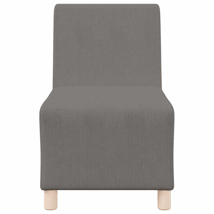 Unité de Sofa Modulaire Sans Accoudoirs 2 pcs Gris clair