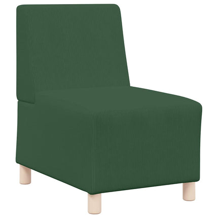 Unité de Sofa Modulaire Sans Accoudoirs 2 pcs Vert Jungle