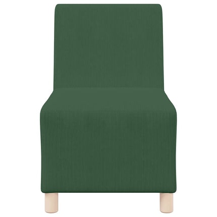 Unité de Sofa Modulaire Sans Accoudoirs 2 pcs Vert Jungle