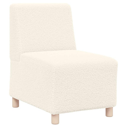 Unité de Sofa Modulaire Sans Accoudoirs 2 pcs Crème