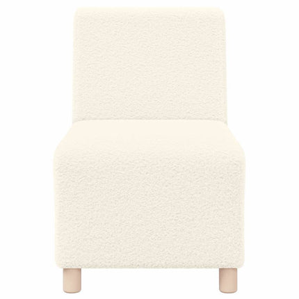 Unité de Sofa Modulaire Sans Accoudoirs 2 pcs Crème