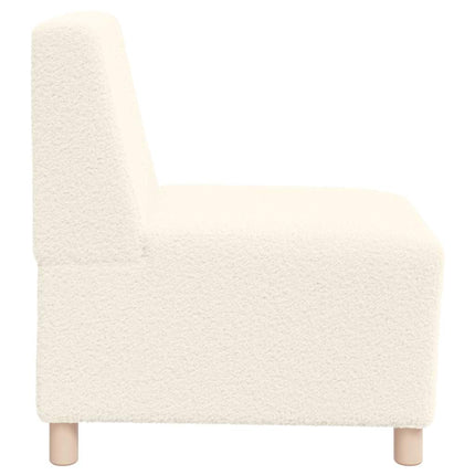 Unité de Sofa Modulaire Sans Accoudoirs 2 pcs Crème