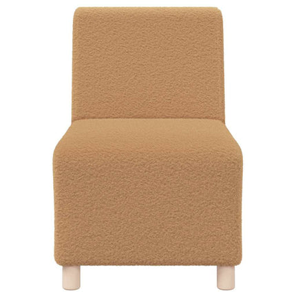 Unité de Sofa Modulaire Sans Accoudoirs 2 pcs Beige