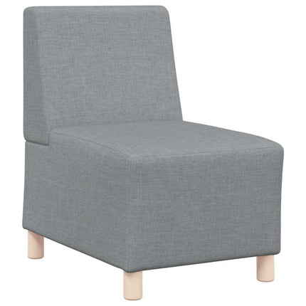Unité de Sofa Modulaire Sans Accoudoirs 3 pcs Gris clair