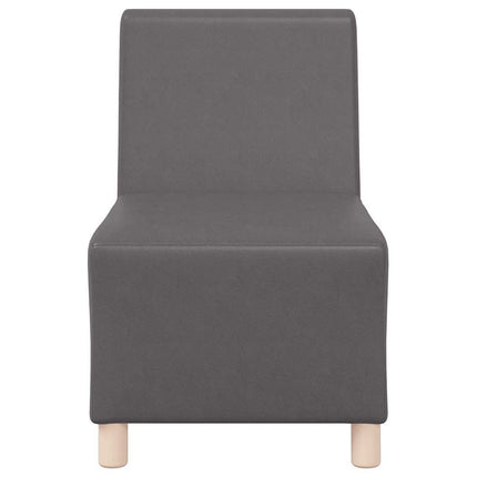 Unité de Sofa Modulaire Sans Accoudoirs 3 pcs Gris