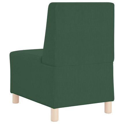 Unité de Sofa Modulaire Sans Accoudoirs 3 pcs Vert Jungle