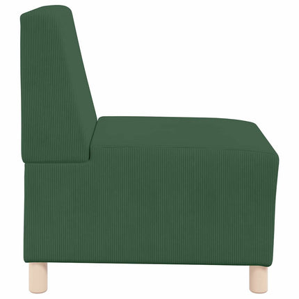 Unité de Sofa Modulaire Sans Accoudoirs 3 pcs Vert Jungle