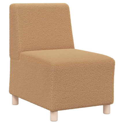 Unité de Sofa Modulaire Sans Accoudoirs 3 pcs Beige