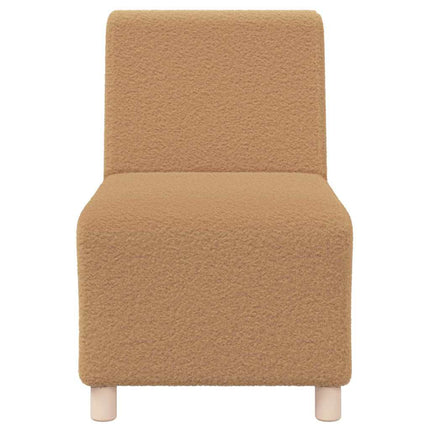 Unité de Sofa Modulaire Sans Accoudoirs 3 pcs Beige