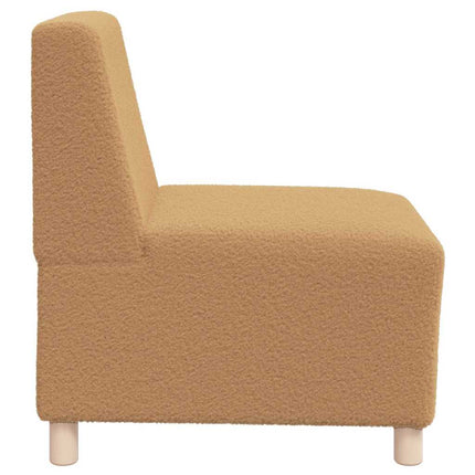 Unité de Sofa Modulaire Sans Accoudoirs 3 pcs Beige