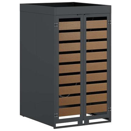 Stockage de Poubelle à Roulettes avec Toit de Jardinière pour Poubelle de 240L