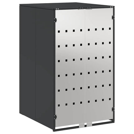 Stockage de Poubelle à Roulettes avec Couvercle à Gaz Relevable pour Poubelle de 240L