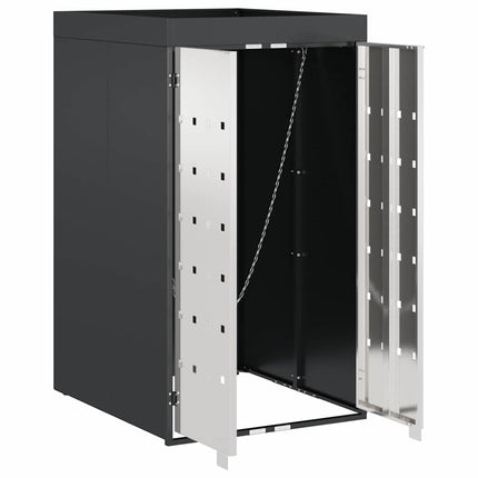 Stockage de Poubelle à Roulettes avec Toit de Jardinière pour Poubelle de 240L