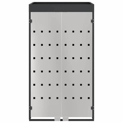 Stockage de Poubelle à Roulettes avec Toit de Jardinière pour Poubelle de 240L