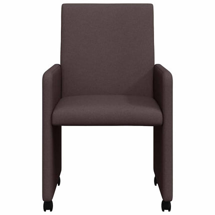 Chaises de salle à manger 2 pcs Marron foncé 57 x 66 x 94 cm