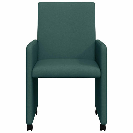 Chaises de salle à manger 2 pcs Vert foncé 57 x 66 x 94 cm