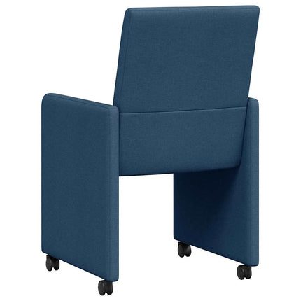 Chaises de salle à manger 2 pcs Bleu 57 x 66 x 94 cm tissu