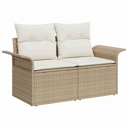 Ensemble de canapé de jardin avec coussin 12 pcs Beige et crème