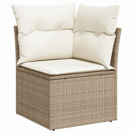 Ensemble de canapé de jardin avec coussin 8 pcs Beige et crème