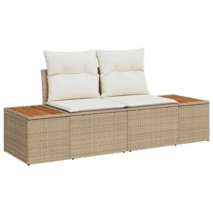 Ensemble de canapé de jardin avec coussin 8 pcs Beige et crème