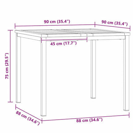 EnsembledeRepasdeJardin Marron AcaciaMassif