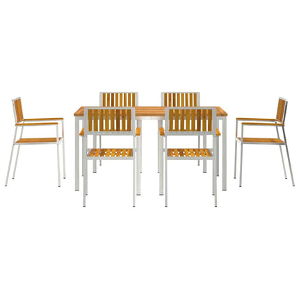 EnsembledeRepasdeJardin Marron AcaciaMassif