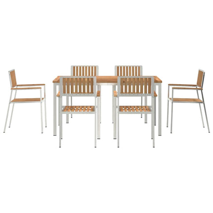 EnsembledeRepasdeJardin Marron TeckMassif