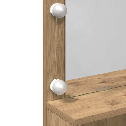 Table de Toilette chêne artisanal 80 x 41 x 134.5 cm