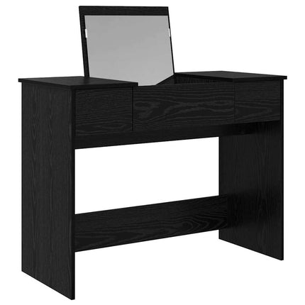 Table de Toilette Chêne noir 100 x 45 x 76 cm Bois d'ingénierie