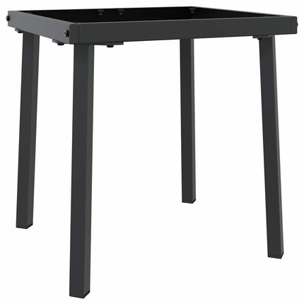 Transat avec Table 2 pcs Noir 40 x 40 x 40.5 cm polyrotin