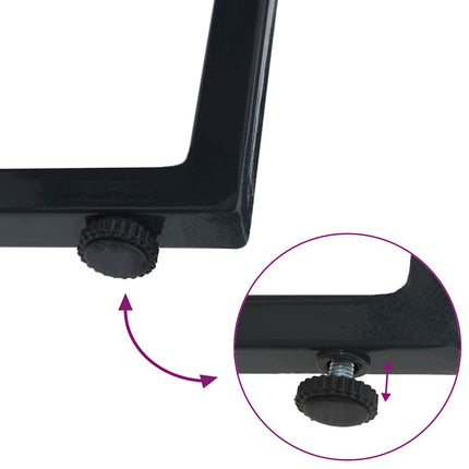 Transats avec table 3 pcs Noir et anthracite 197 x 54 x 86 cm