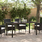 Table de Jardin Noir 160 x 80 x 73 cm Teck massif