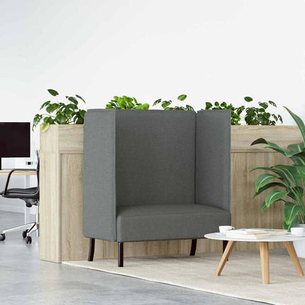 Canapé à Haut Dossier Gris foncé 109 x 56 x 121 cm tissu