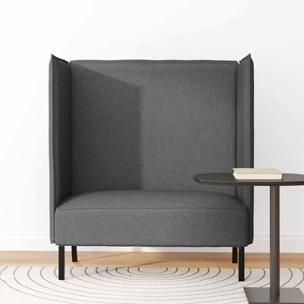 Canapé à Haut Dossier Gris foncé 109 x 56 x 121 cm tissu