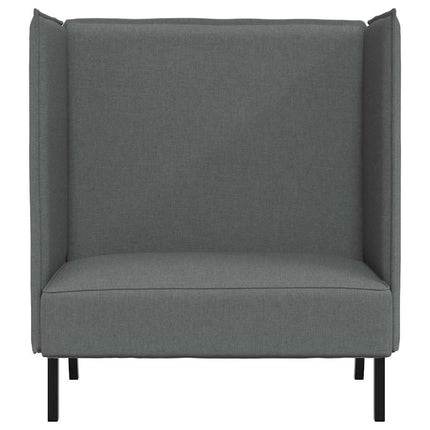 Canapé à Haut Dossier Gris foncé 109 x 56 x 121 cm tissu