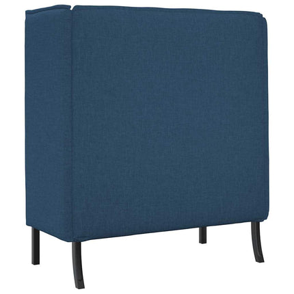 Canapé à Haut Dossier Bleu 109 x 56 x 121 cm tissu
